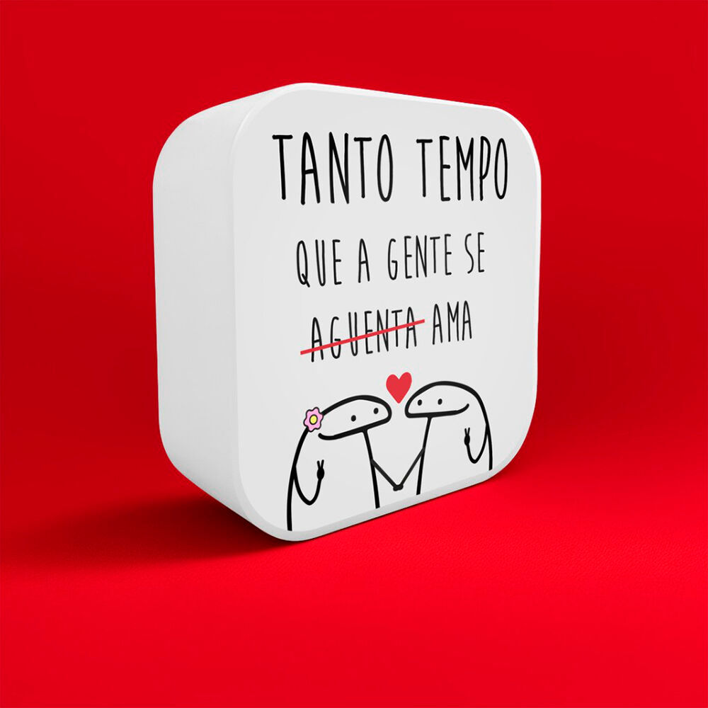 Luminária Box LED “A Gente Se Ama” Decoração Romântica Quarto Mesa Parede Bivolt