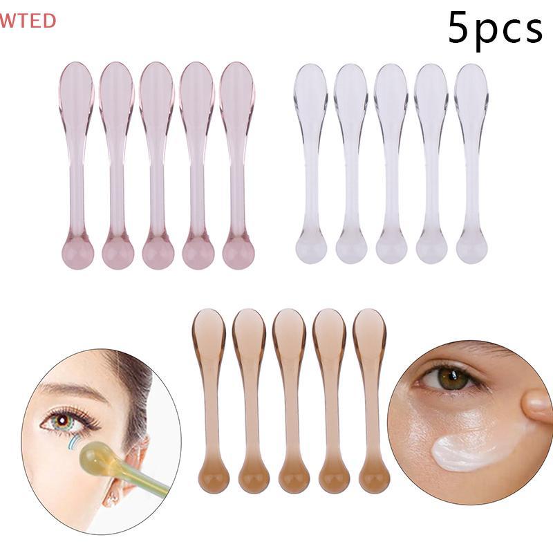 (WTED) 5 Pcs Espátulas Cosméticas De Plástico Colher Aplicador De Creme Para Os Olhos Anti Rugas Massageador De Stis Más