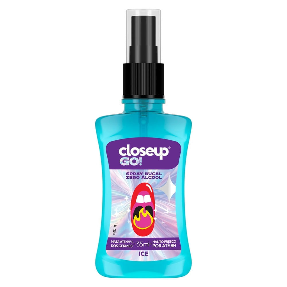 Enxaguante Bucal em Spray Close Up Go Ice Sem Álcool 35ml