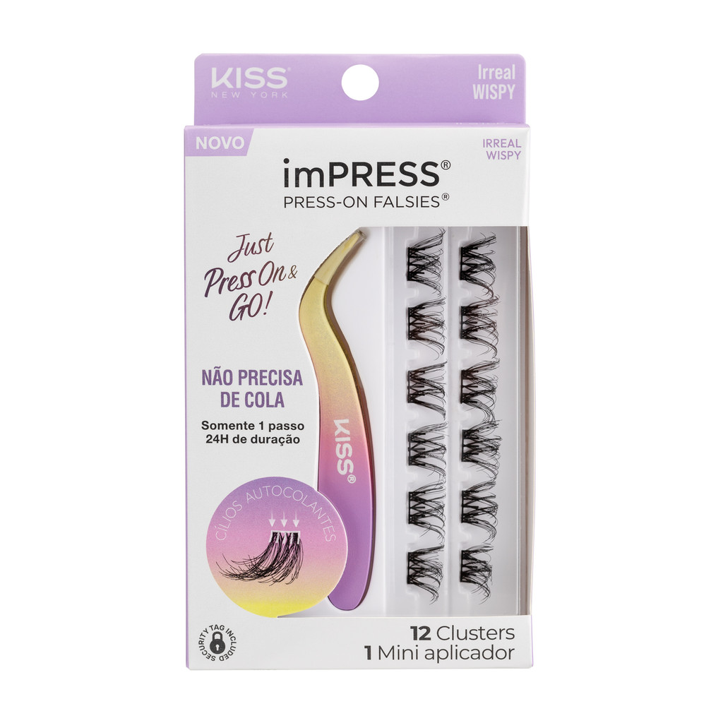 Cílios Postiços imPRESS Mini KIT Irreal Wispy - Kiss New York
