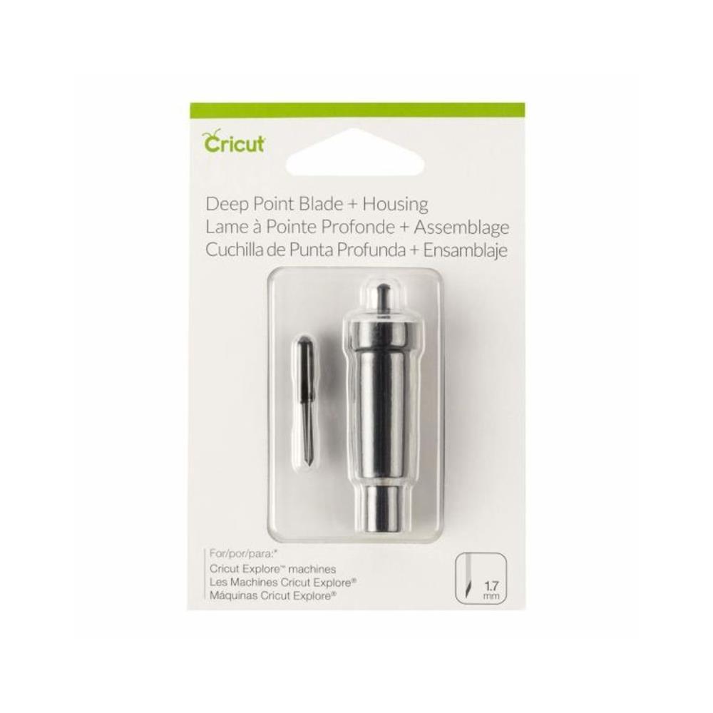 Cricut Lâmina de Corte Profundo + Suporte, Preta, Compatível com Maker e Explore
