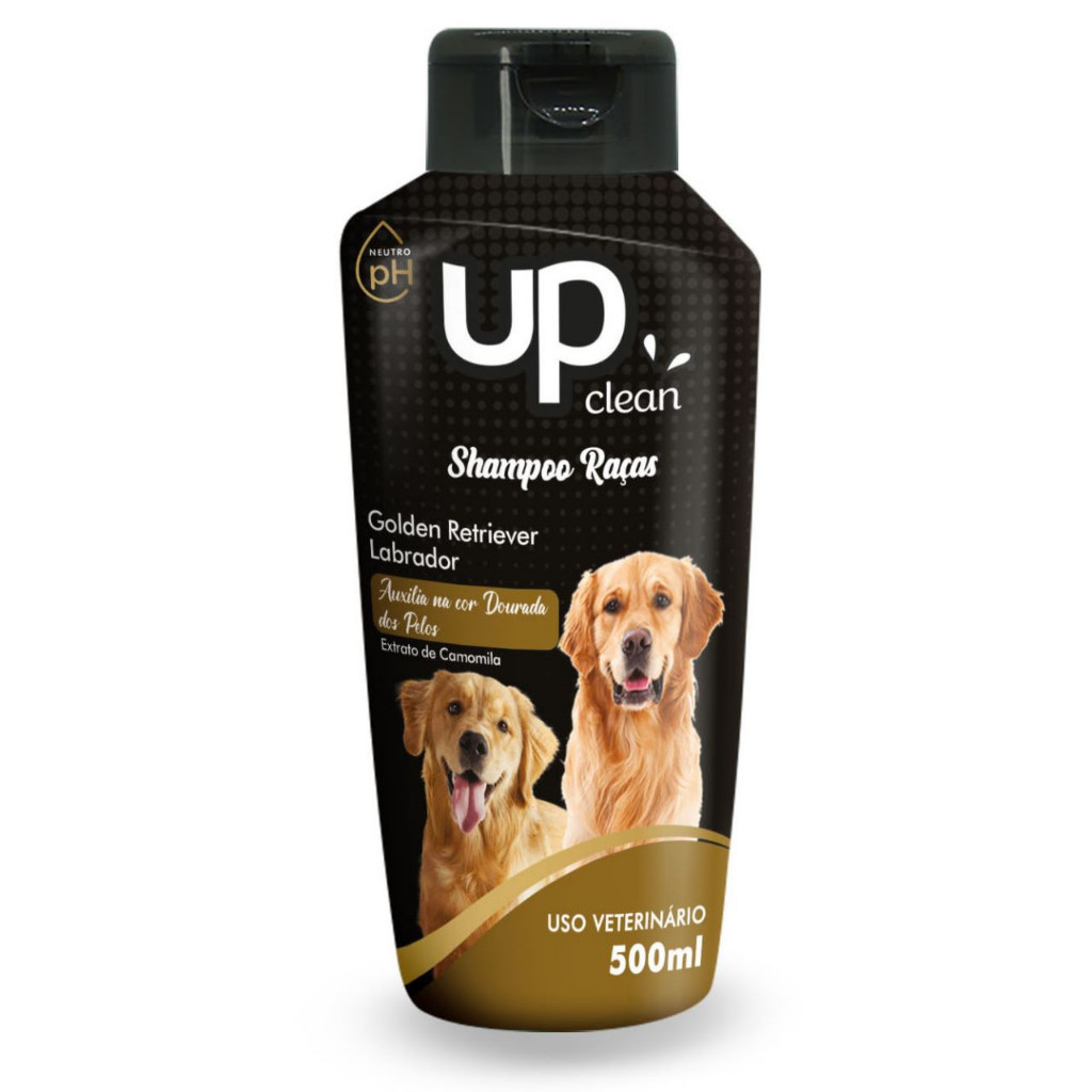 Shampoo Pet Cães Raças - Golden  - Labrador - Up Clean 500ml