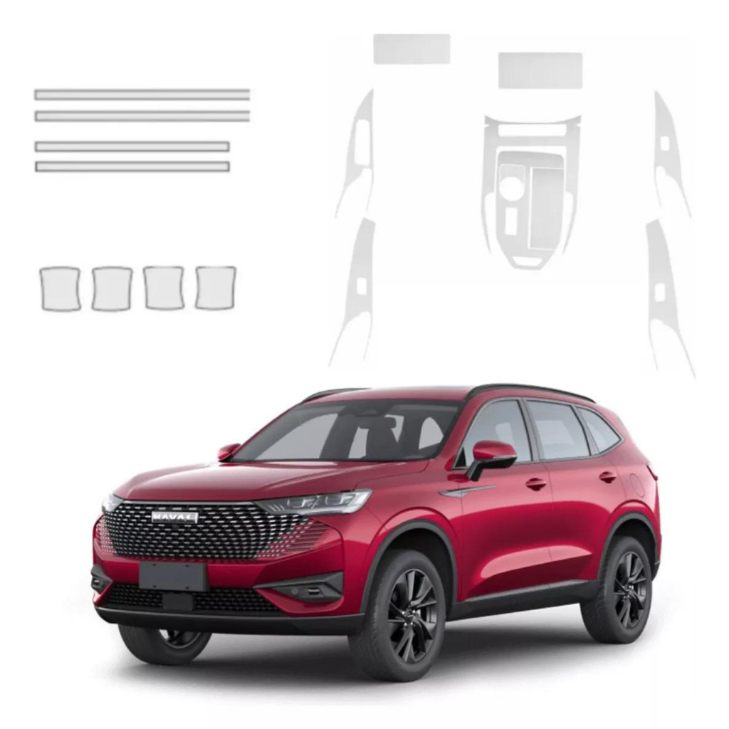 Pelicula proteção PPF interna + concha + quina porta haval H6