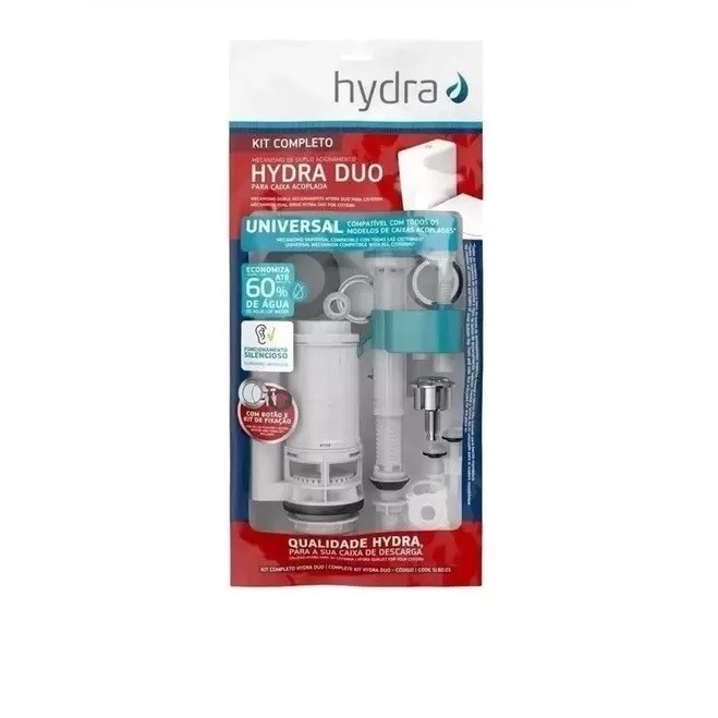 kit reparo completo universal caixa acoplada deca hydra duplo acionamento dual flux