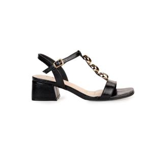 Sandália Bebecê Salto Bloco Tiras Enfeites Gotas em Oferta na Shopee