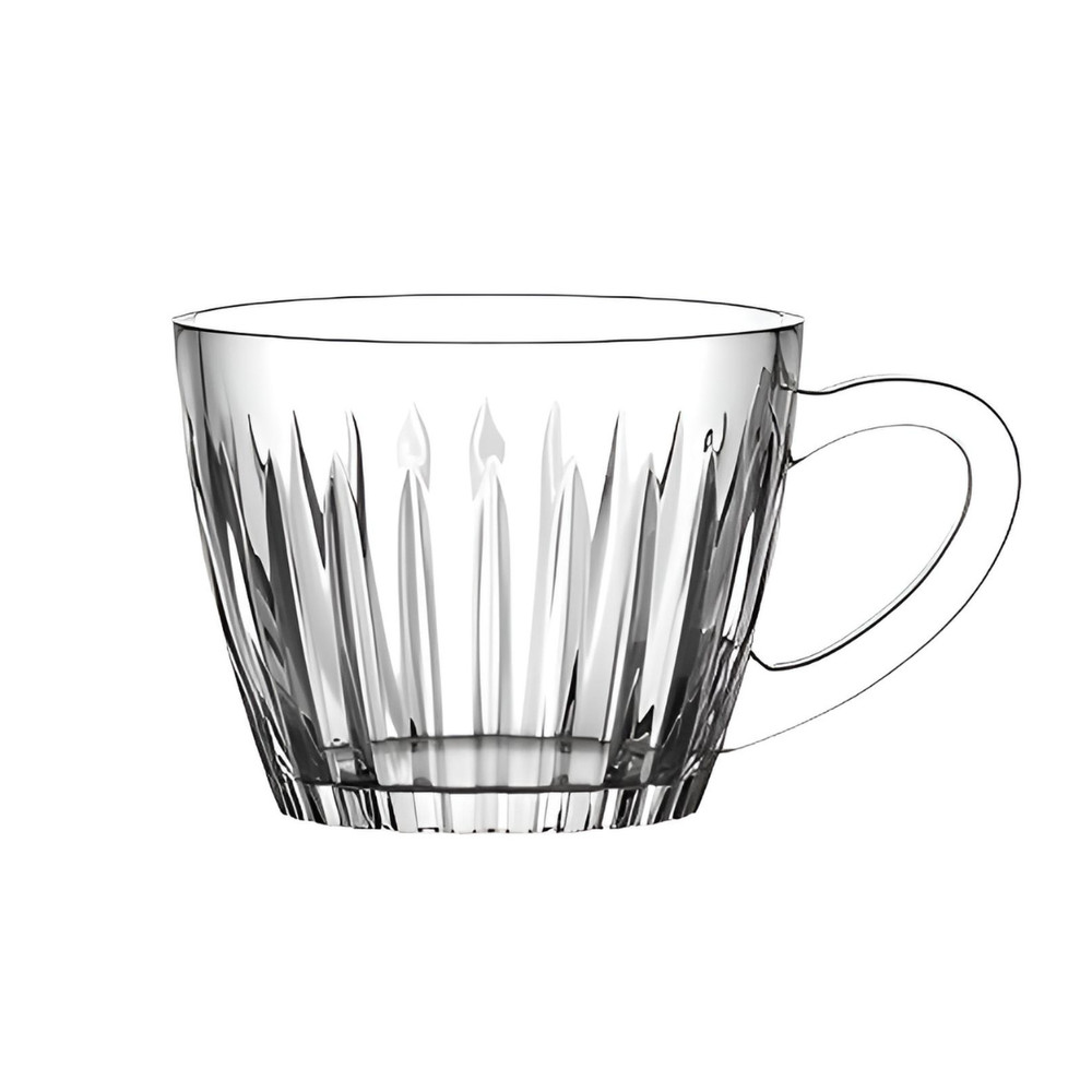 Conjunto 6 Xícaras Para Chá Em Cristal Ecológico 180ml Soho L'hermitage — imagem 2 de 2