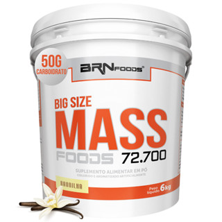 Hipercalórico Big Size Mass 6kg - Suplemento Hipercalórico - BRN Foods em Oferta na Shopee