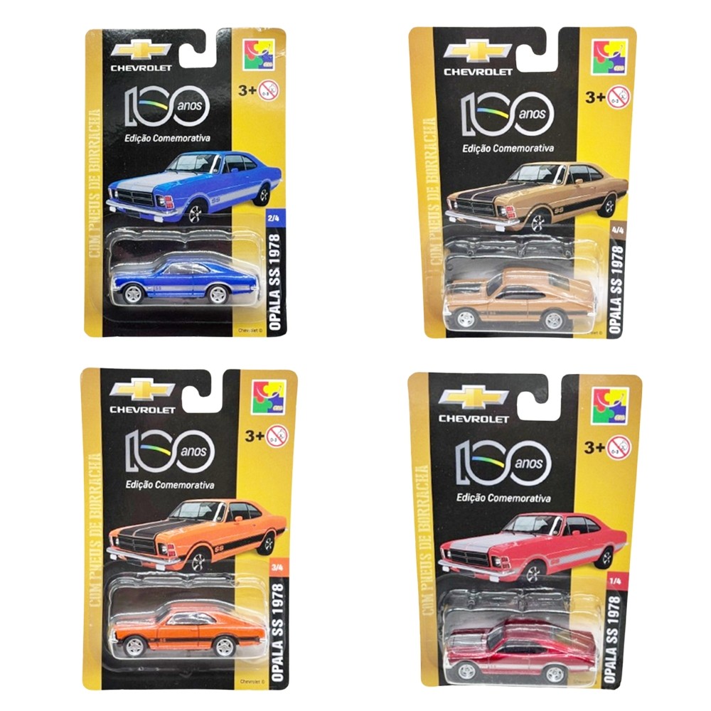 Miniatura 1:64 Chevrolet Opala SS 1978 - Edição 100 Anos em Oferta na Shopee