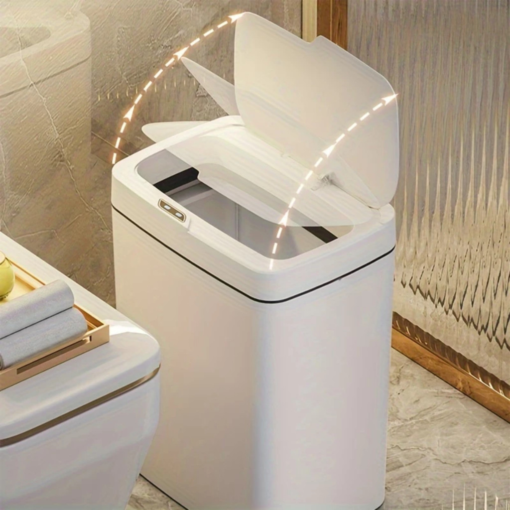 Lixeira Sensor Automática Inteligente de Banheiro Cozinha Escritório Capacidade 17 Litros