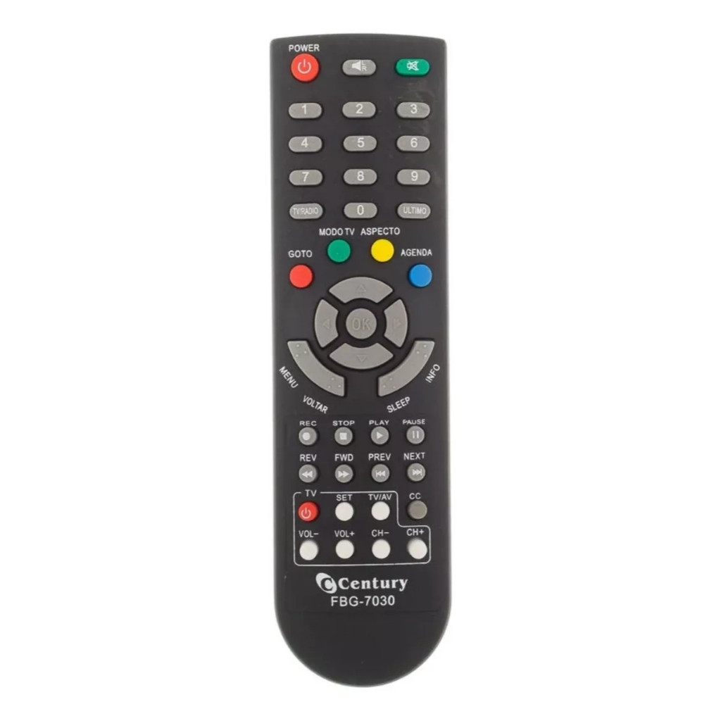 Controle Remoto Para Receptor Century Midiabox B1 B2 FBG 7030 SKY 7030 LE 7030