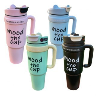 copo termico mood com canudo  900ml Caneca isolada de aço inoxidável 316 Garrafa de água fria