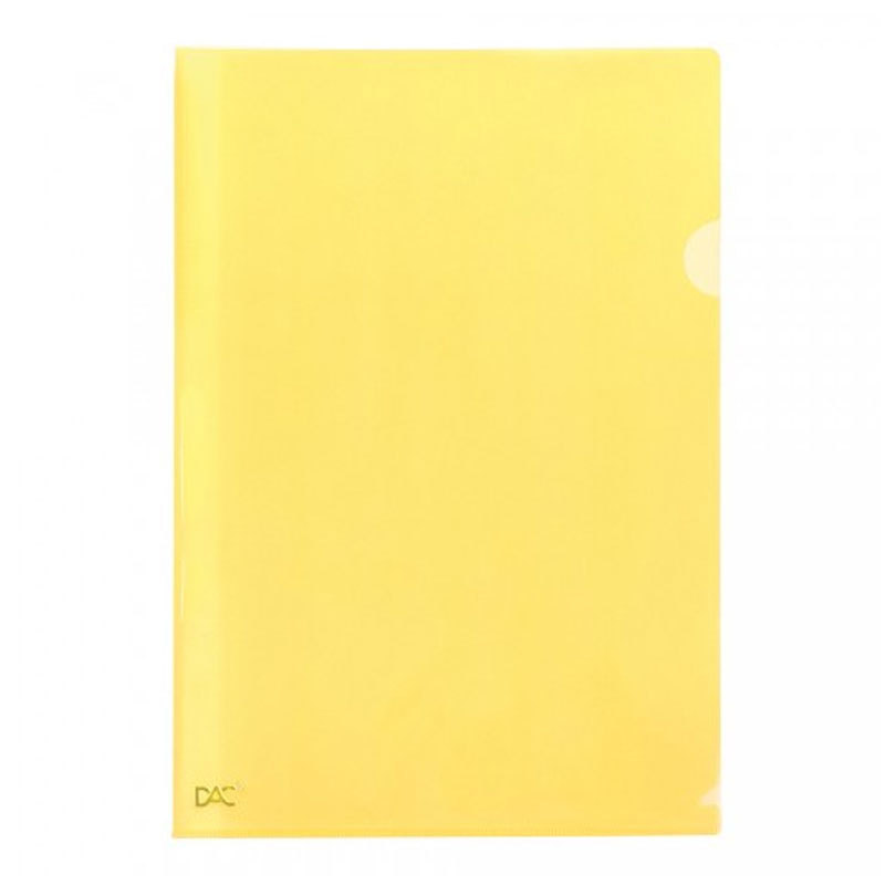 Pasta em L ofício Amarelo 041PP-AM pacote com 10 unidades Dac