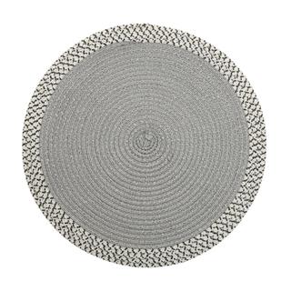 Lugar Americano Wolff de Poliéster Branco e Preto em Oferta na Shopee