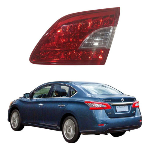 Lanterna Tampa Traseira Direita Nissan Sentra 2014 A 2017 Direito/passageiro Vermelho