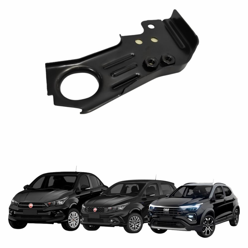 Suporte Travessa Radiador Fiat Argo 2017 até 2022 Cronos 2017 até 2022 Pulse 2021 até 2023 Lado Esquerdo Motorista