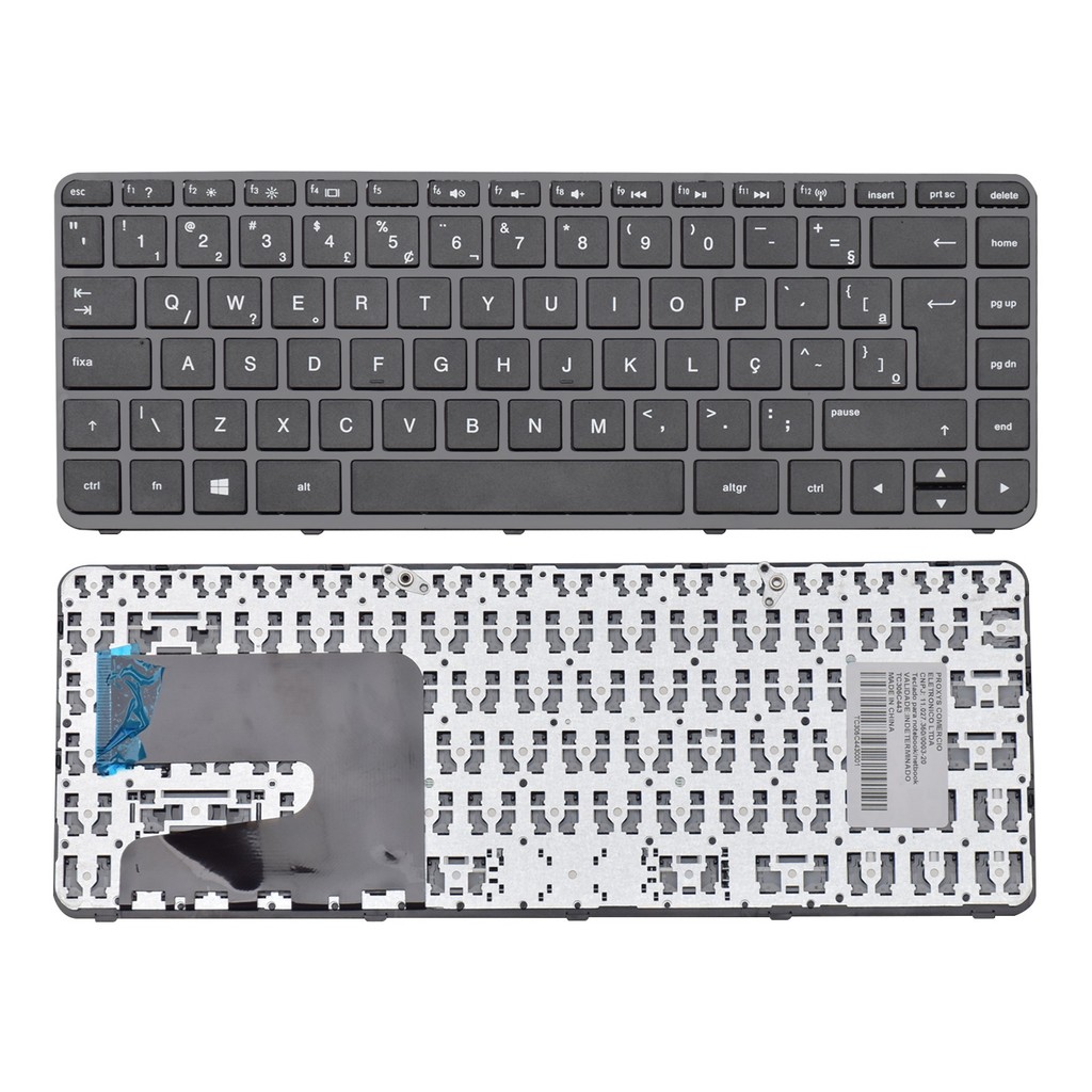 Teclado para Notebook Hp Pavilion 14-R050BR ABNT2 - UK Style em Oferta na Shopee