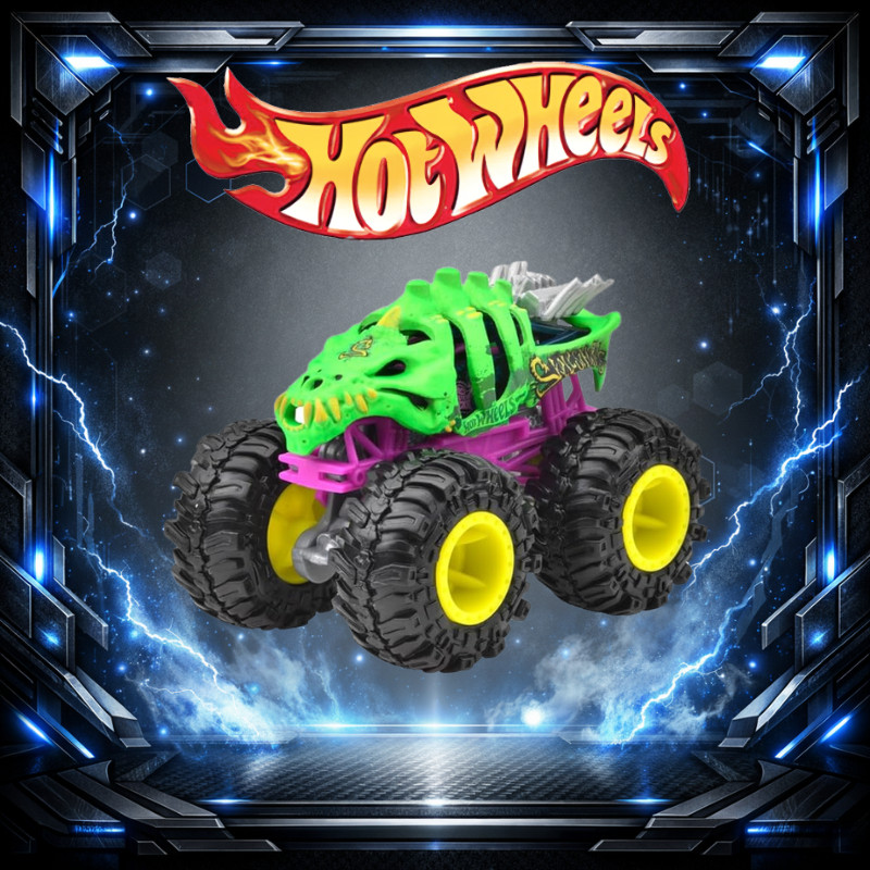 [Direct from Japan] MATTEL Hot Wheels Monster Trucks Skelesaurus 1:64 Die-Cast Toy Car