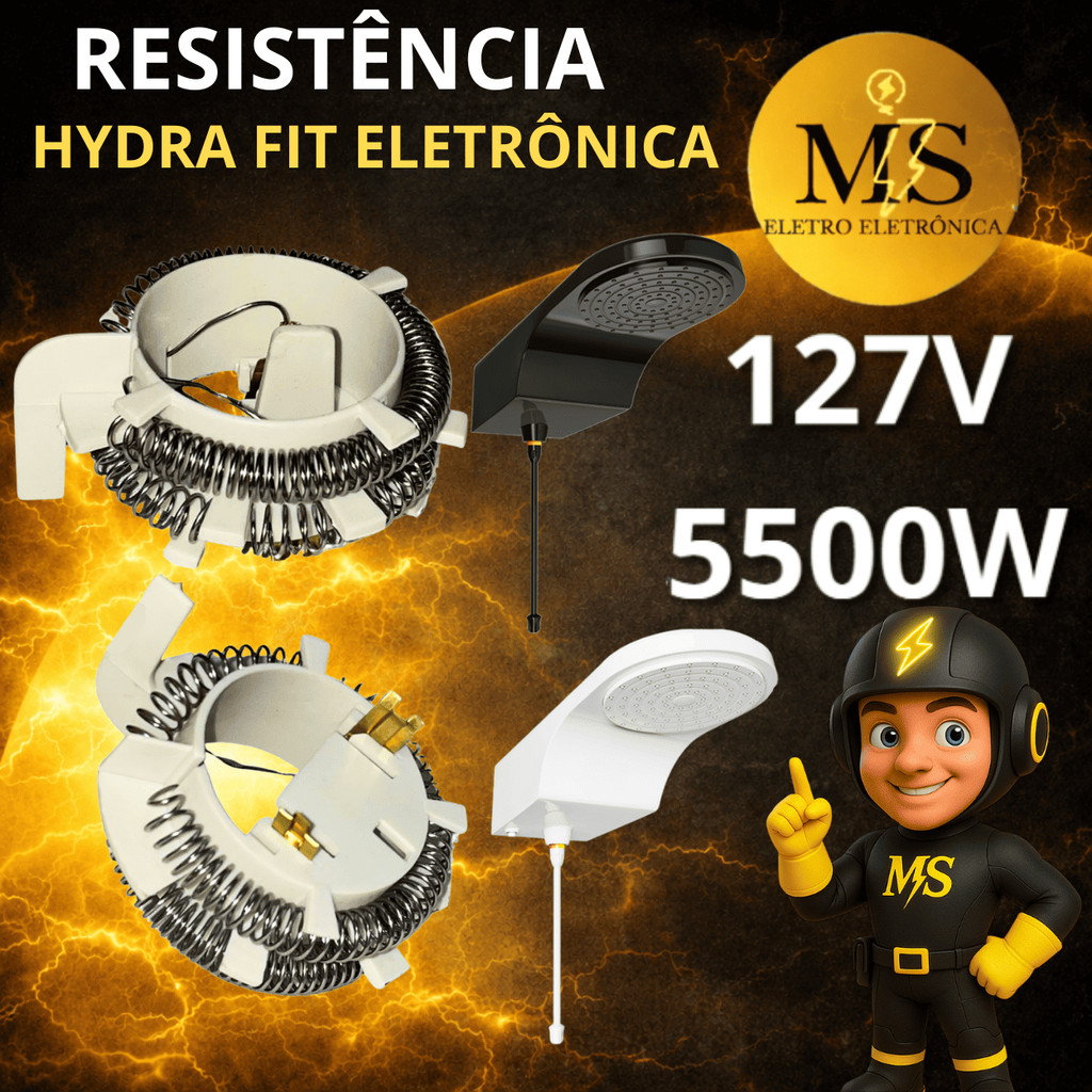 Resistencia Hydra Fit Eletronica 127v 5500w Ms Eletro Eletrônica