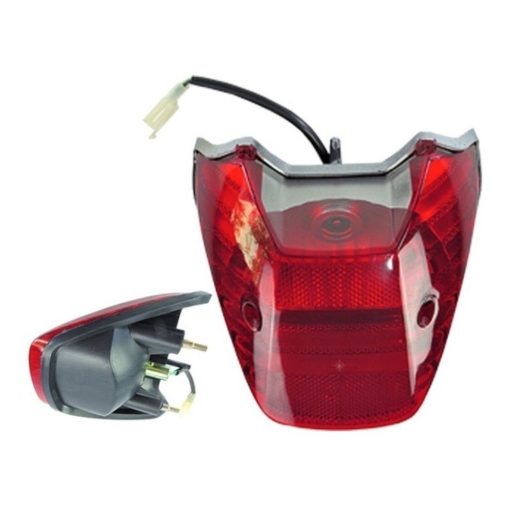 Lanterna Traseira Completa Cg Titan 150 2004 à 2008 Fiação Completa Vermelha em Oferta na Shopee