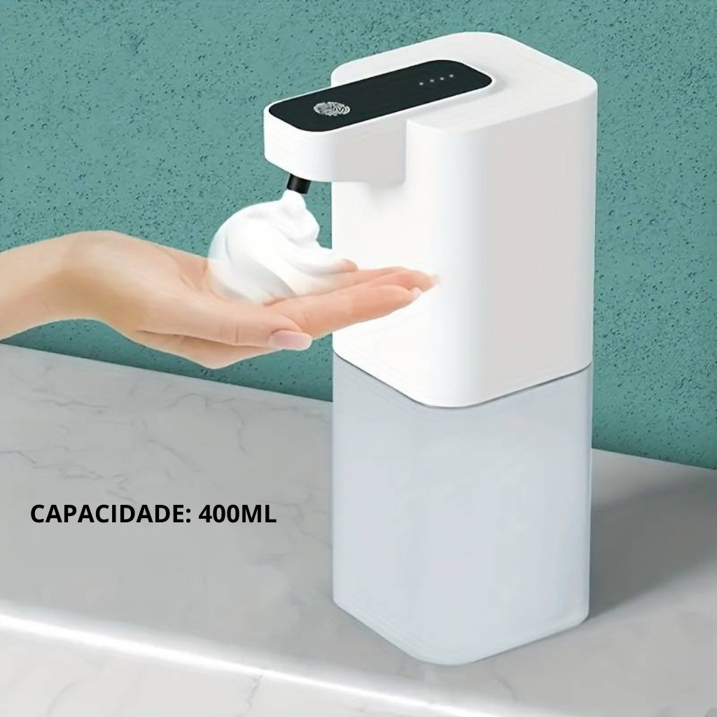 Dispenser Automático de Sabão Líquido USB 400ml com Sensor Nexora