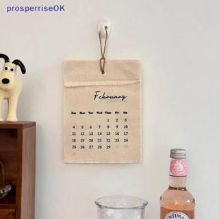 [newpros] Calendário De Parede De Tecido Estilo Gancho De Lona 2026 , Retrô De Alto Valor , Decoração De Worthy [pubr] em Oferta na Shopee