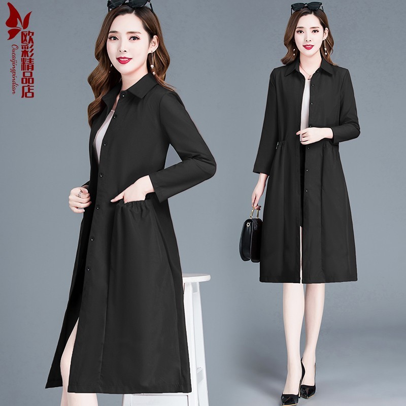 Verão novo estilo senhoras camisa gola casaco fino de meia-idade roupas femininas idosas roupas da mãe comprimento médio
