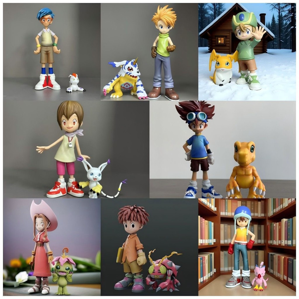 Digimon Aventura Piyomon Anime Figura Kido Jo E Gomamon Figuras Yagami Taichi Agumon Estatueta Estátua Modelo Brinquedos