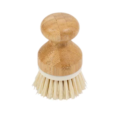 Escova de Limpeza Redonda com Pega de Bambu - Oikos
