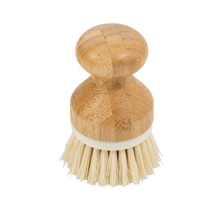 Escova de Limpeza Redonda com Pega de Bambu - Oikos