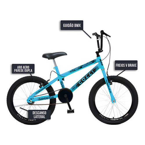 Bicicleta Colli Max Boy Cross Aro 20 Cor Azul Tamanho Do Quadro 12 Azul Champanhe