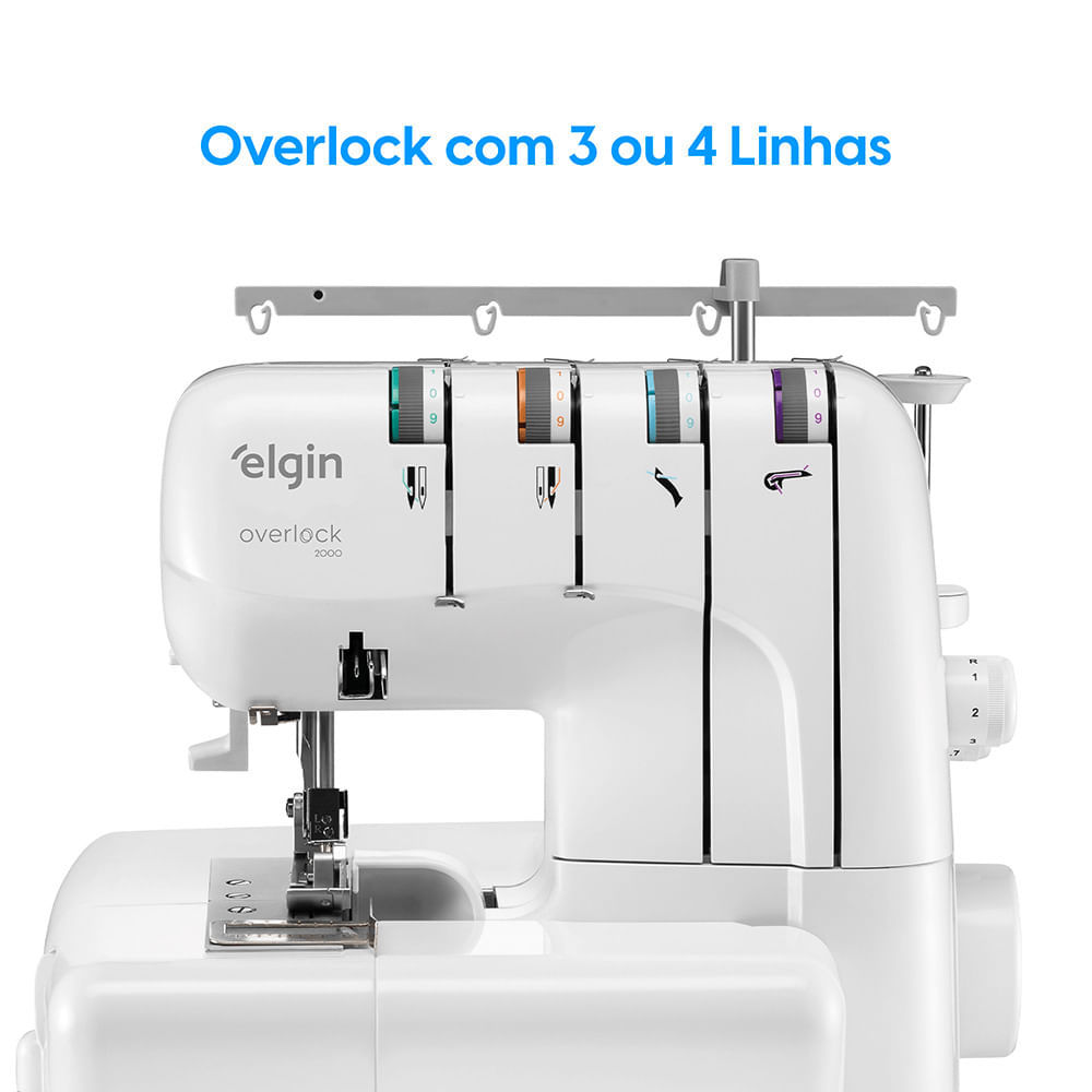 Máquina de Costura Overlock 1.300 Pontos/Minuto 110V - Elgin — imagem 2 de 2