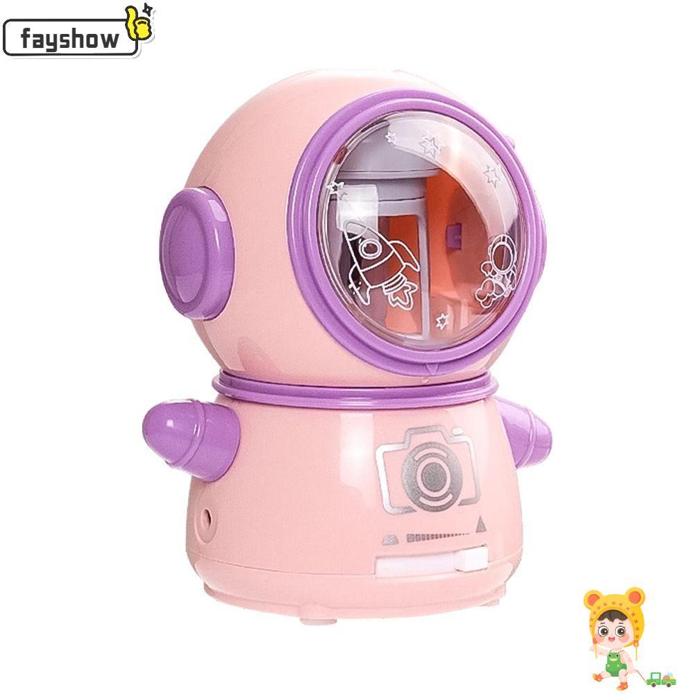 Apontador De Lápis Automático FAYSHOW , Elétrico De Chumbo Antiaderente Com Design De Astronauta/Panda em Oferta na Shopee