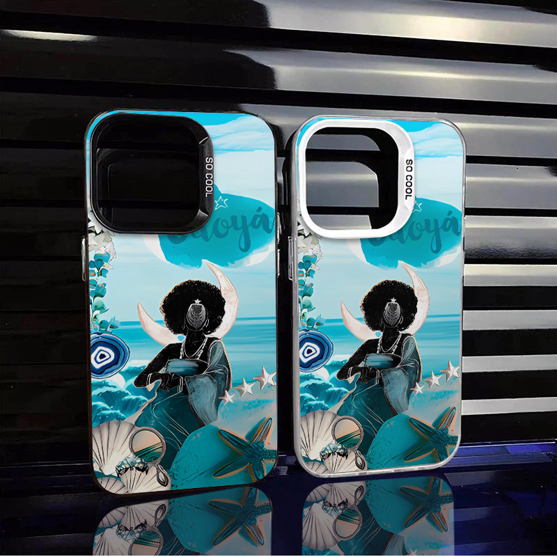 Capinha de celular Iemanjá Raízes do Brasil Para iPhone 11 normal 12 13 15 14 17 16 Pro Max 15 Plus 13 Pro capa Capinha