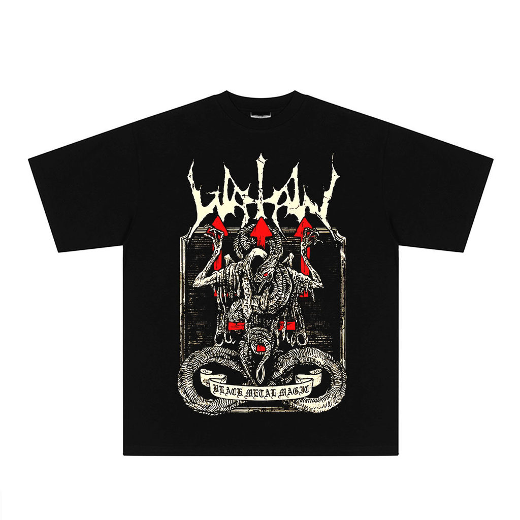 Music.Soul Camiseta Watain Black Metal Uppsala Suécia Algodão Puro Estilosa Premium Retrô Casual