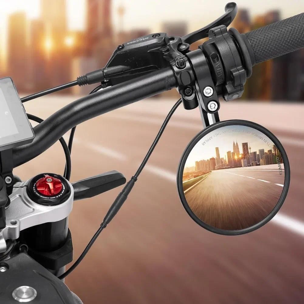 Espelho Final Da Barra 18.5 * 10.2 * 10.2cm Lateral Do Guiador Fácil Instalação Material Não Deformação Prático E Confiá