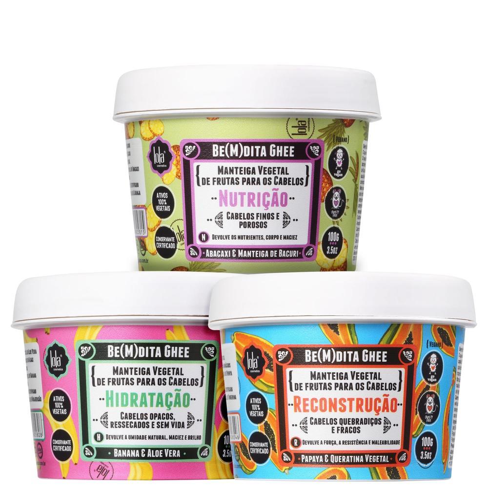 Kit Lola Cronograma Capilar Be(M)dita Ghee (3 Produtos) em Oferta na Shopee