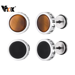 Brincos Viking Da Moda Masculina Vnox , De Talismã Sorte Em Aço Inoxidável , Joias Para Presentes