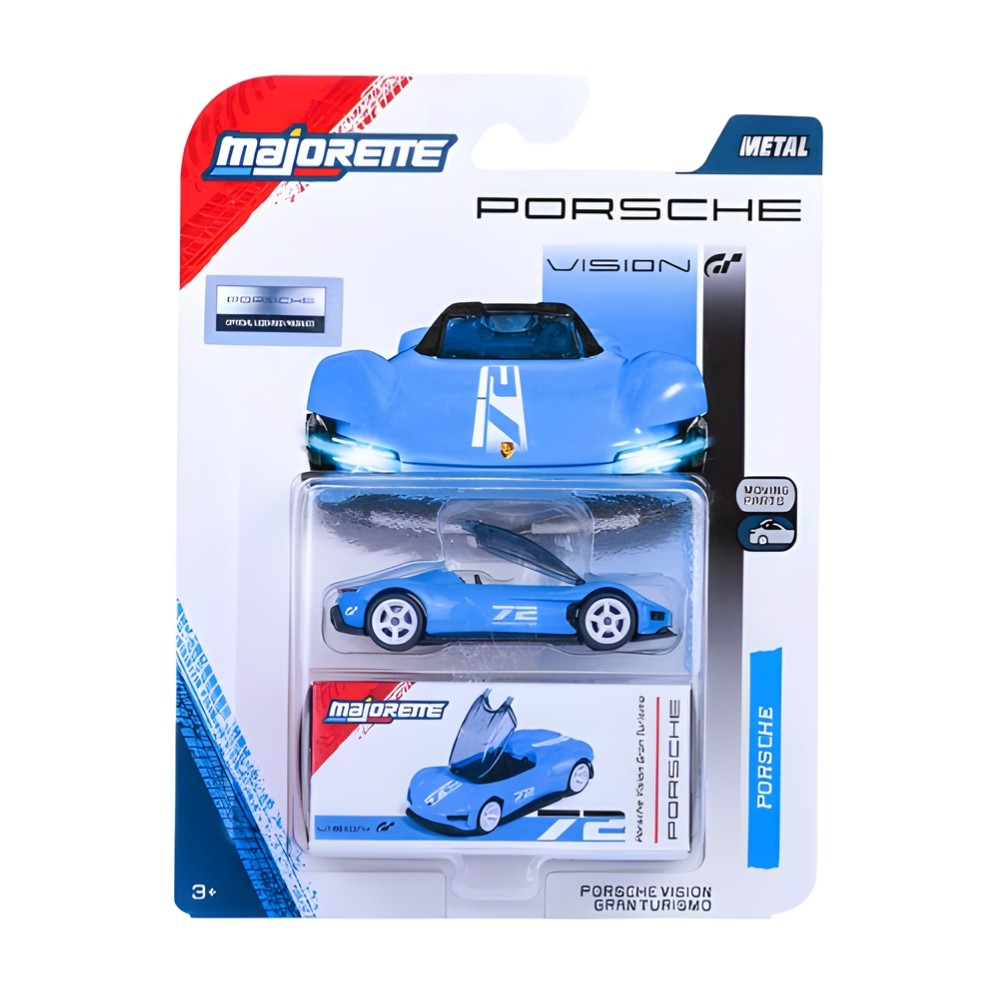1/64 - Porsche Vision Gran Turismo 72 Majorette Deluxe Azul