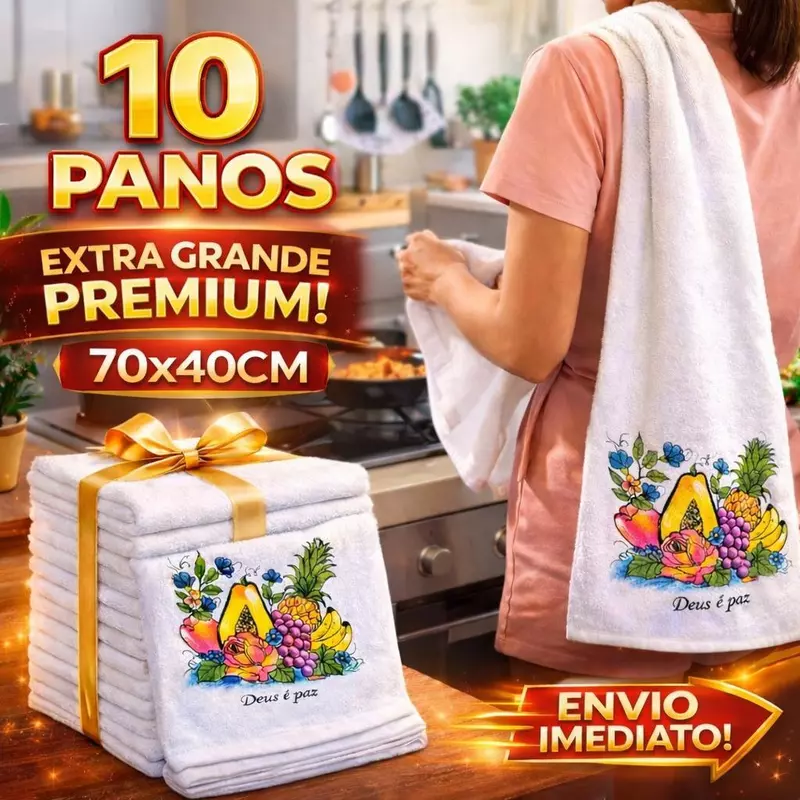 Panos de Prato Gigantes: 48% Off! 🏷️