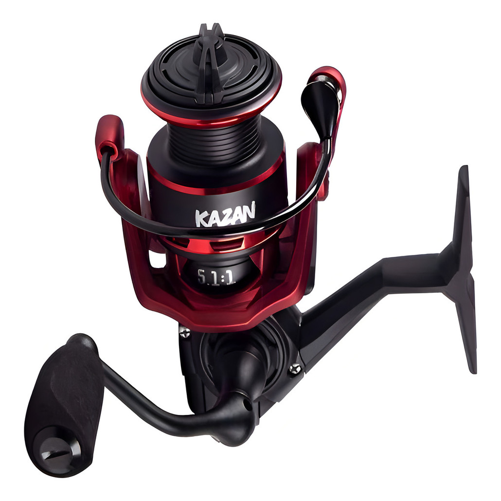 Molinete Maruri By Nakamura Kazan 3000 Drag 5kg 6 Rolamentos Cor Vermelho Lado Da Manivela Direito/esquerdo