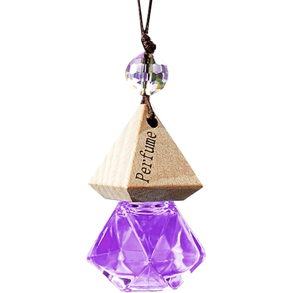 Desodorizador de Carro Suspenso, Difusor de Óleos Essenciais, Longa Duração, Fragrâncias de Aromaterapia, Roxo, Líquido,