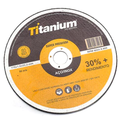 Disco Corte Fino Ti Super Premium 7 X 1,6 X 7/8 Titanium
