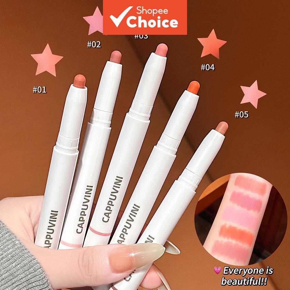 Lápis de Contorno Labial Fosco CAPPUVINI, Longa Duração, Natural e Suave, Alta Pigmentação, Cria Maquiagem Labial 3D,