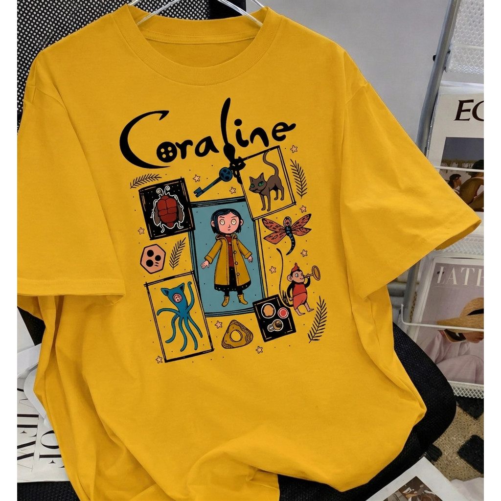 Camisa Camiseta Unissex Coraline DesenhoFilme  StreetWear Premium Despache Agil Atendimento 24 Horas em Oferta na Shopee