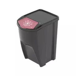 Lixeira Empilhável Seletiva 34 L Orgânico Preta Plasútil