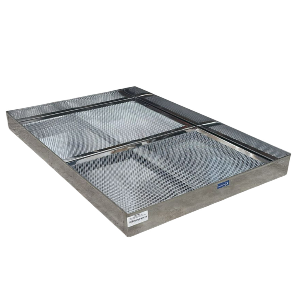 Escorredor Fritura Inox Bandeja 40x60x6cm Pastel Salgados