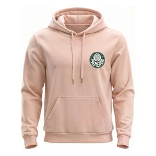 Moletom Blusa De Frio Canguru Palmeiras Estampada Flanelado