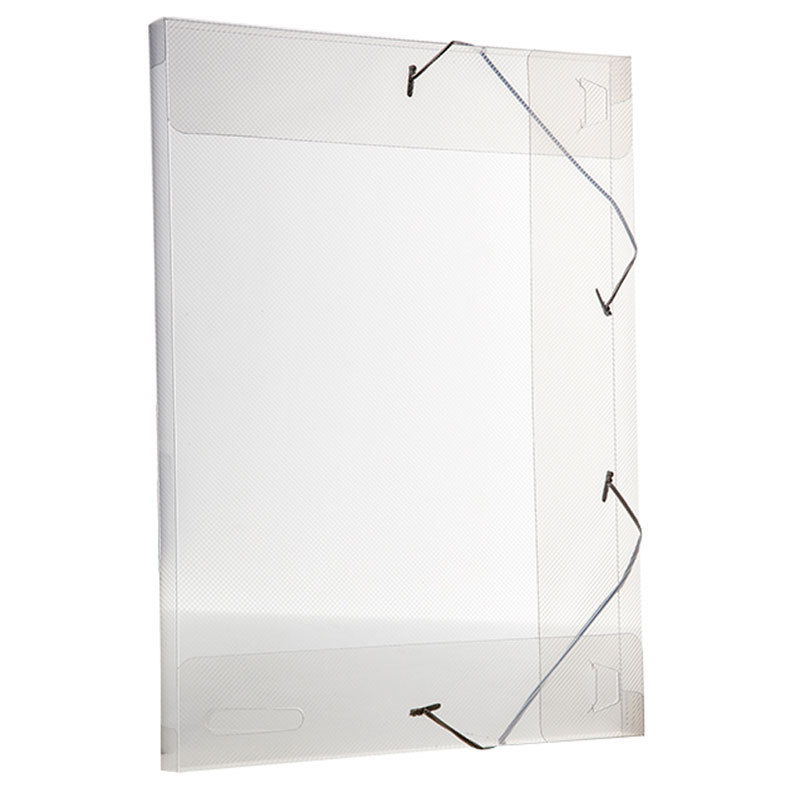 Pasta com aba elástico ofício lombo 20mm Line transparente cristal 0255.H Dello em Oferta na Shopee