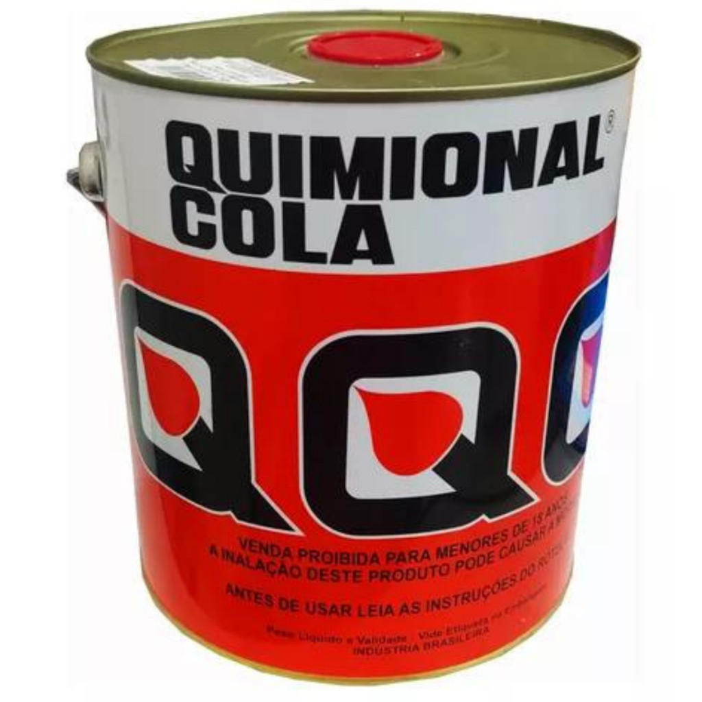 Cola De Contato 2,6L Universal adesiva Quimional Lata / Cola de Sapateiro