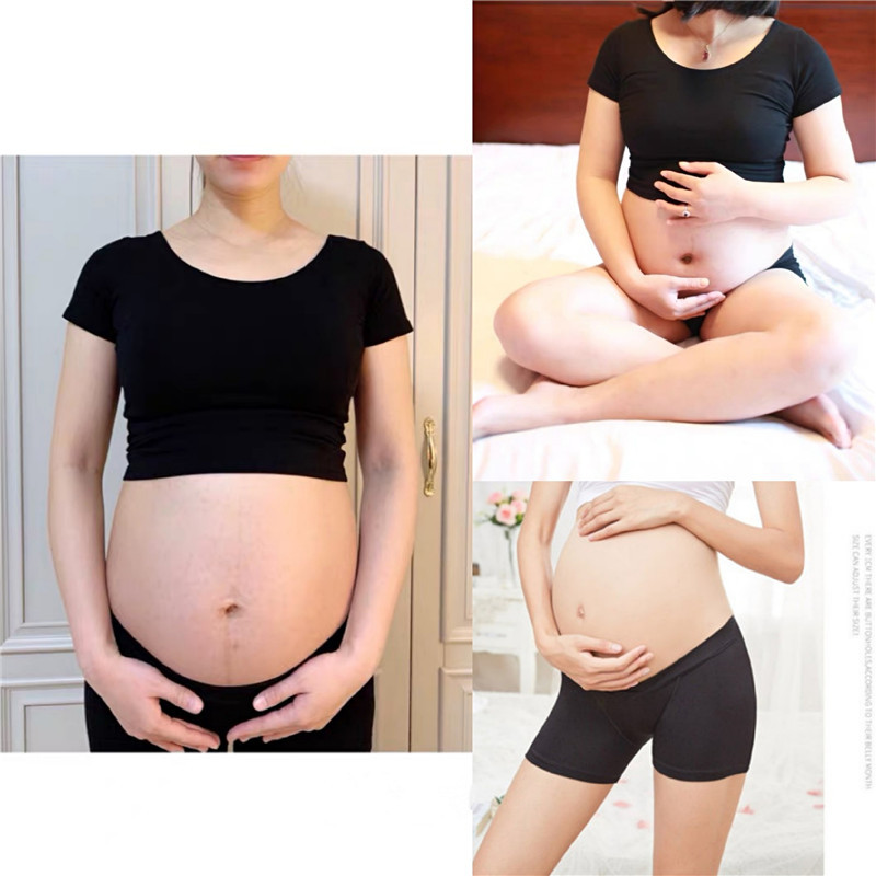 Frete grátis mulheres grávidas foto terno Sexy Yoga topo mais magro olhar exposto barriga de manga curta estética photo 